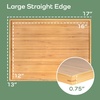 image:imageBambooMN Organic Bamboo Serving Tray Vanity Appetizers Snacks Desserts Charcuterie Boards Rounded Edges 17x13x075  1 Tray17x13x075
