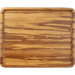 image:imageBambooMN Organic Bamboo Serving Tray Vanity Appetizers Snacks Desserts Charcuterie Boards Rounded Edges 17x13x075  1 Tray11 X 89 X 06 Tiger Stripe