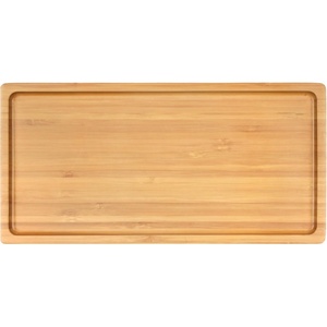 image:imageBambooMN Organic Bamboo Serving Tray Vanity Appetizers Snacks Desserts Charcuterie Boards Rounded Edges 17x13x075  1 Tray11x55x06  Rounded Edges