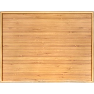 image:imageBambooMN Organic Bamboo Serving Tray Vanity Appetizers Snacks Desserts Charcuterie Boards Rounded Edges 17x13x075  1 Tray17x13x075