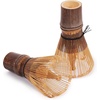 image:imageBambooMN Japanese Skinny Matcha Whisk Chasen  Long Handle Traditional Matcha Utensil  Skinny Natural Golden Brown  10 PiecesBlack