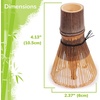 image:imageBambooMN Japanese Skinny Matcha Whisk Chasen  Long Handle Traditional Matcha Utensil  Skinny Natural Golden Brown  10 PiecesBlack