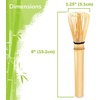 image:imageBambooMN Japanese Skinny Matcha Whisk Chasen  Long Handle Traditional Matcha Utensil  Skinny Natural Golden Brown  10 PiecesNatural Golden Brown Skinny