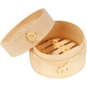 image:imageBambooMN 3 Inch Mini Bamboo Dim Sum Dumpling Steamer Basket for Dessert Party Favors Wedding Birthday Home Decorations Supplies BambooMN 30 Pieces100