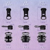 image:imageDelrin Zipper Pulls  8  Black  20 Units10