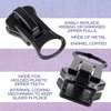 image:imageDelrin Zipper Pulls  8  Black  20 Units10