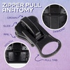 image:imageDelrin Zipper Pulls  8  Black  20 Units10