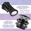 image:imageDelrin Zipper Pulls  8  Black  20 Units8