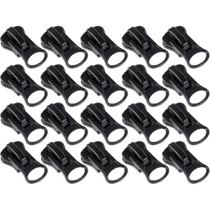 image:imageDelrin Zipper Pulls  8  Black  20 Units10