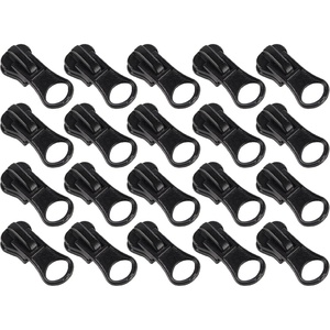 image:imageDelrin Zipper Pulls  8  Black  20 Units5