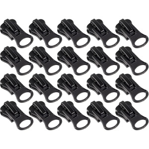 image:imageDelrin Zipper Pulls  8  Black  20 Units8
