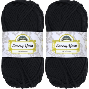 image:imageJubileeYarn Lacery Yarn  Ultra Violet  2 Skeins001 Witching Hour Black