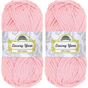 image:imageJubileeYarn Lacery Yarn  Ultra Violet  2 Skeins305 Primrose Pink
