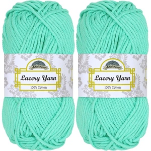 image:imageJubileeYarn Lacery Yarn  Ultra Violet  2 Skeins308 Caribbean Green