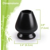 image:imageBambooMN Matcha Tea Whisk Holder Rest  Black  1 PieceBlack